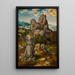Saint François recevant les stigmate - Joos van Cleve — quadro incorniciato alla parete