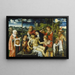 Triptyque con la Lamentazione - Joos van Cleve — quadro incorniciato alla parete