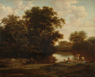 Paesaggio con bagnanti - Joris van der Haagen — vista dell’opera