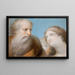 Allégorie della prudenza - José Flaugier — quadro incorniciato alla parete