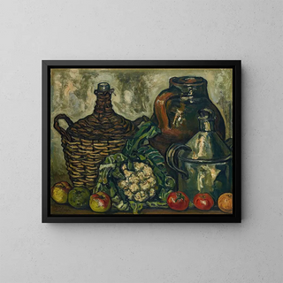 Bodegon di cavolfiore - José Gutiérrez Solana — quadro incorniciato alla parete