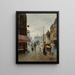 Una scena di strada a Parigi - José María Jardines — quadro incorniciato alla parete
