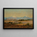I vulcani Valle di Messico - José María Velasco — quadro incorniciato alla parete