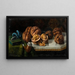 Nature morte con noci e schiuma di mare - José Felipe Parra — quadro incorniciato alla parete