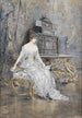 Portrait d'une jeune femme avec une partition - Josef Árpád Koppay — vista dell’opera