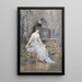 Portrait d'une jeune femme avec une partition - Josef Árpád Koppay — quadro incorniciato alla parete