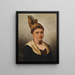 Giovane donna in costume tradizionale con berretto dorato - Josef Böche — quadro incorniciato alla parete