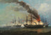 La battaglia navale a Helgoland il 9 maggio 1864 - Josef Carl Berthold Püttner — vista dell’opera