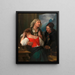 La confession - Josef Danhauser — quadro incorniciato alla parete