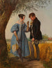 La rencontre - Josef Danhauser — vista dell’opera