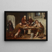 La zuppa del monastero - Josef Danhauser — quadro incorniciato alla parete