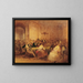 Scène de société - Josef Danhauser — quadro incorniciato alla parete
