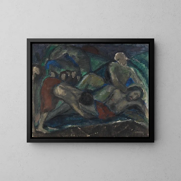 Mise au tombeau - Josef Eberz — quadro incorniciato alla parete