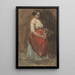 Giovane ragazza in piedi che versa un bicchiere - Josef Eduard Teltscher van Elven — quadro incorniciato alla parete
