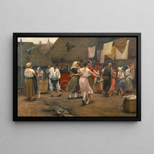Josef Engelhart - Ein Ball auf der Hngstatt.webp