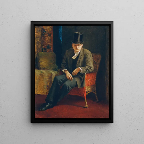 Josef Engelhart - Selbstportrt Mit Zylinder.webp
