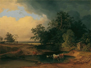 Paesaggio del mare al crepuscolo - Josef Feid — vista dell’opera