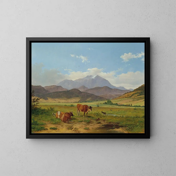 Paesaggio con Schneeberg - Josef Feid — quadro incorniciato alla parete