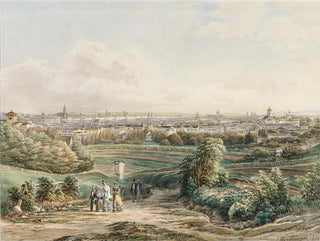 Vista di Vienna da Döbling - Josef Gerstmeyer — vista dell’opera