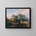 Un idillio di villaggio - Josef Höger — quadro incorniciato alla parete