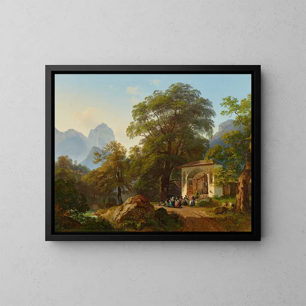 Cappella forestale - Josef Höger — quadro incorniciato alla parete