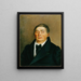 Ritratto di un gentiluomo - Josef Hölzl — quadro incorniciato alla parete