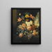 Nature morte con tulipani, rose e frutta - Josef Holstayn — quadro incorniciato alla parete