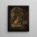 Il re Saul e la strega di Endor - Josef Ignaz Mildorfer — quadro incorniciato alla parete