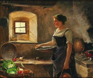 Josef Kinzel - A Rustic Kitchen.webp