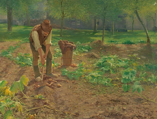 La Raccolta delle patate - Josef Kinzel — vista dell’opera