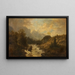 Paesaggio boschivo - Josef Kriehuber — quadro incorniciato alla parete
