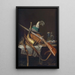 Nature morte di caccia ad Aussee - Josef Mansfeld — quadro incorniciato alla parete