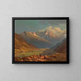 Bachstein vicino a Bad Gastein - Josef Mayr — quadro incorniciato alla parete
