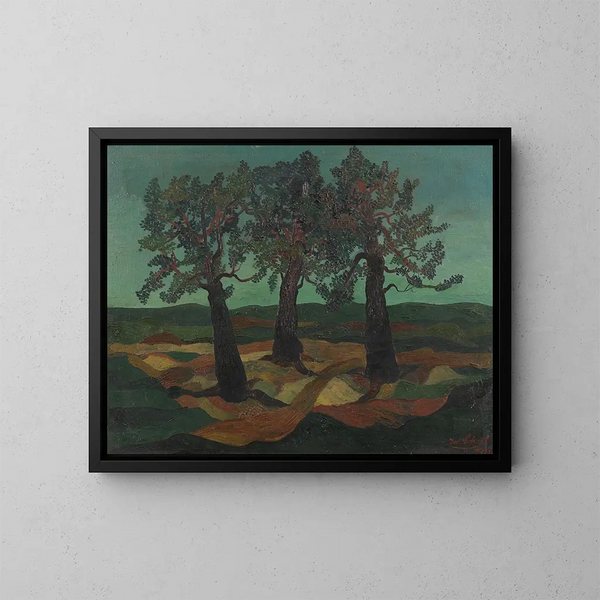 Gruppo di alberi - Josef Scharl — quadro incorniciato alla parete