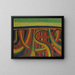 Terre torturata - Josef Scharl — quadro incorniciato alla parete