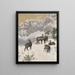 Gämse in inverno - Josef Schmitzberger — quadro incorniciato alla parete