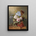 Nature morte di fiori - Josef Schuster — quadro incorniciato alla parete