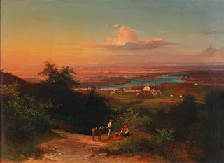 Vista su Nussdorf - Josef Schwemminger — vista dell’opera