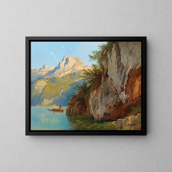 Vista dal Pfaffengfll - Josef Thoma — quadro incorniciato alla parete