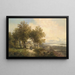 Paesaggio fluviale - Josef Thoma — quadro incorniciato alla parete