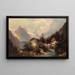Mulino nella montagna - Josef Thoma — quadro incorniciato alla parete