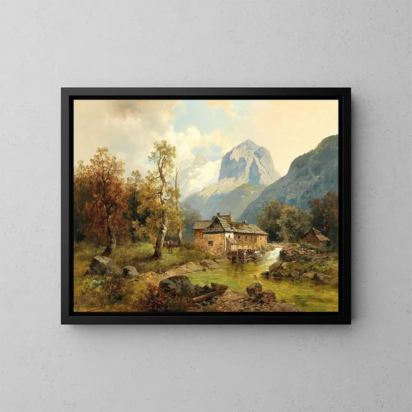 Scène tyrolienne - Josef Thoma — quadro incorniciato alla parete