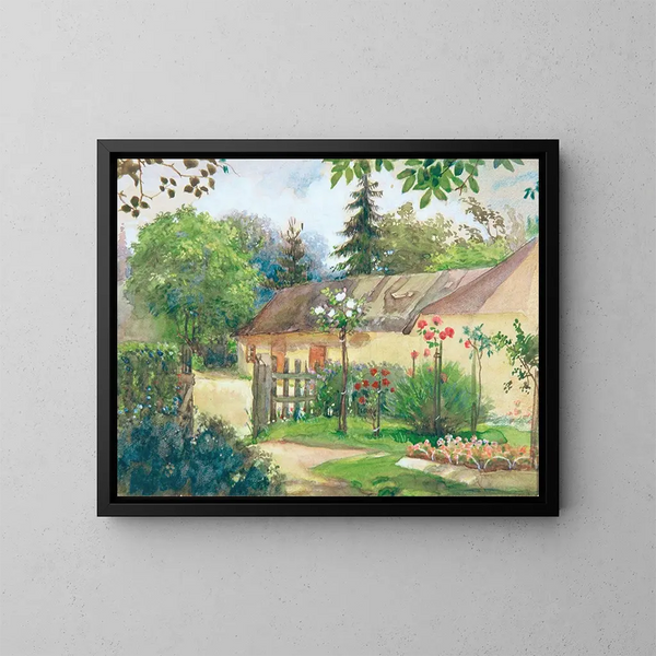 Vista giardino - Josef Wawra — quadro incorniciato alla parete