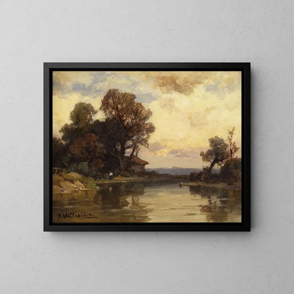 Paesaggio boscoso - Josef Willroider — quadro incorniciato alla parete
