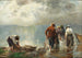 Pescatori che tirano le reti sul lago Chiemsee - Josef Wopfner — vista dell’opera