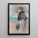 Giovane ragazza con un cappello - Josep Maria Tamburini i Dalmau — quadro incorniciato alla parete