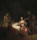 Giuseppe accusato dalla moglie di Potifar - Stampa d'arte di Rembrandt van Rijn — vista dell’opera
