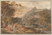 Vista di Vietri con giovani contadine che danzano per i pastori in primo piano - Joseph Anton Koch — vista dell’opera