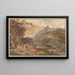 Vista di Vietri con giovani contadine che danzano per i pastori in primo piano - Joseph Anton Koch — quadro incorniciato alla parete