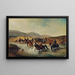 Cavalerie française dans le bassin des chevaux - Joseph Anton Strassgschwandtner — quadro incorniciato alla parete